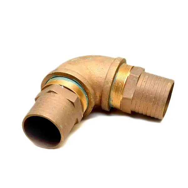 Discount Ocean Yachts Boat Brass Elbow Fitting | 90 Degree 4 Inch Brass